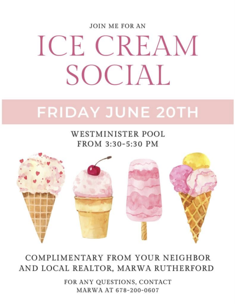 Ice Cream Social — June 2025 at the pool